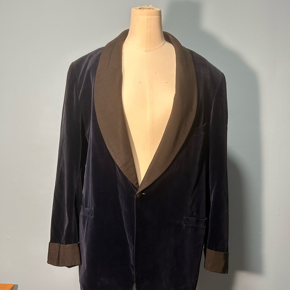 Brooks Brothers Navy Velvet Tuxedo Jacket